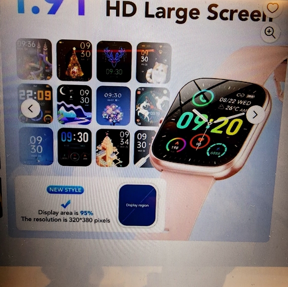 Smart Watch for Android and iPhone, IP68 Waterproof Smartwatch for Women Men 100 - Picture 7 of 9